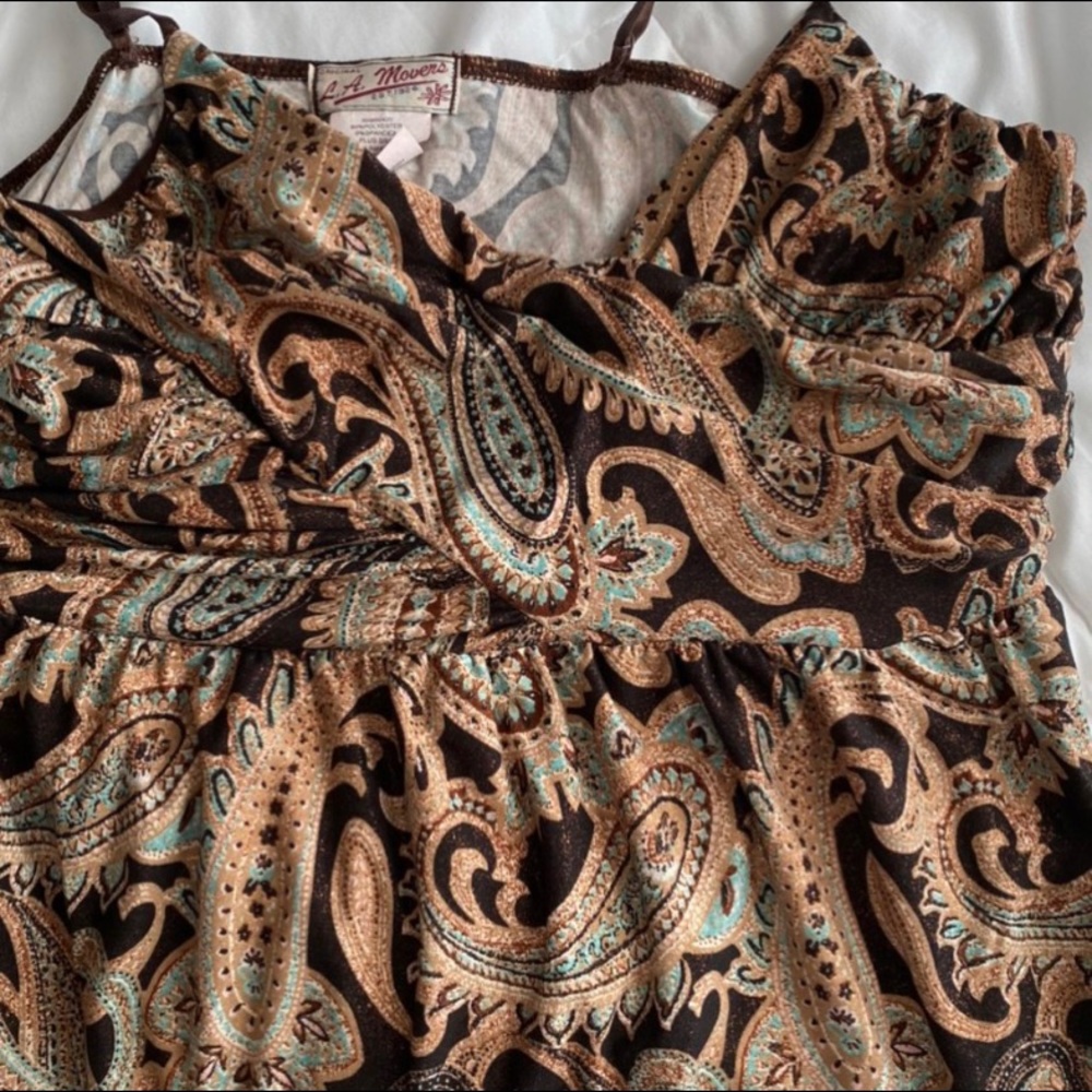 cottagecore tank top paisley